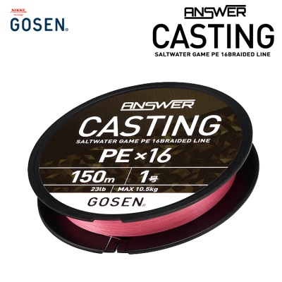 Gosen ANSWER Casting PE X16 150m | Braided Line