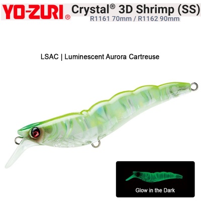 Yo-Zuri Crystal 3D Shrimp SS | R1161 70mm / R1162 90mm | LSAC