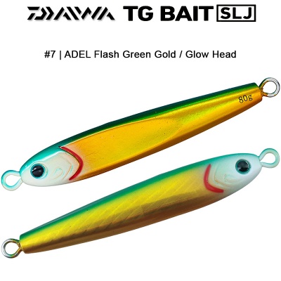 Daiwa TG BAIT SLJ | Adel Flash Green Gold / Glow Head