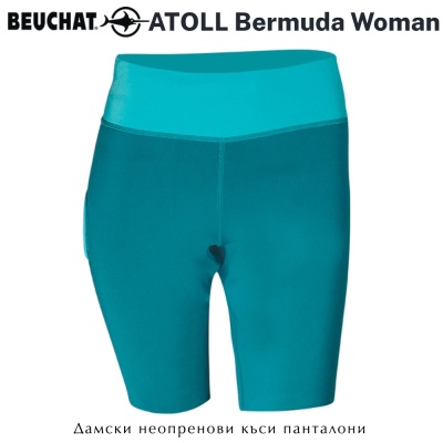 Beuchat ATOLL Blue Bermuda Woman 2mm | Neoprene Shorts
