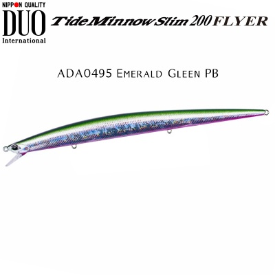 DUO Tide Minnow Slim 200 FLYER | ADA0495 Emerald Gleen PB