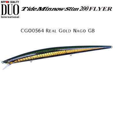 DUO Tide Minno Slim 200 FLYER | CGO0564 Real Gold Nago GB