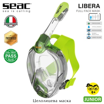Seac Sub LIBERA | Junior | Transparent / Lime