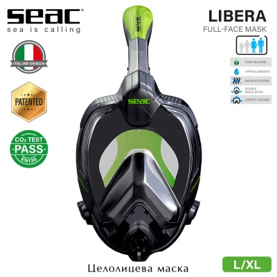 Seac Sub LIBERA | L/XL | Black / Lime
