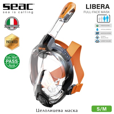 Seac Sub LIBERA | S/M | Black / Orange