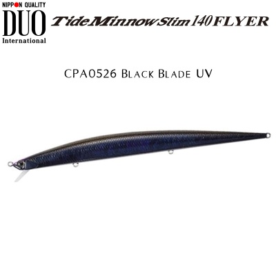 DUO Tide Minnow Slim 140 FLYER | CPA0526 Black Blade UV