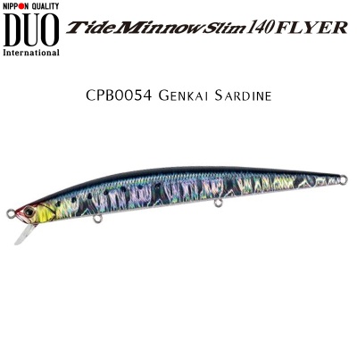 DUO Tide Minnow Slim 140 FLYER | CPB0054 Genkai Sardine