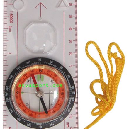 compass  with lens, 12.8 x 6 cm