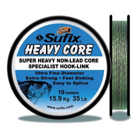 Sufix Heavy Core Green - heavyweight leader and hook link